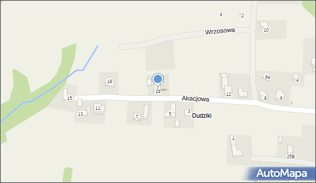 Gilowice, Akacjowa, 14, mapa Gilowice