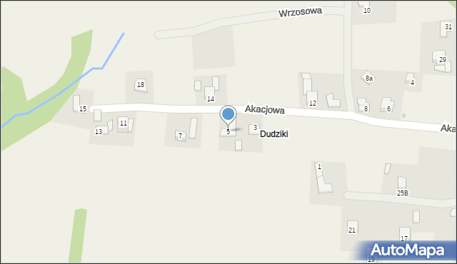 Gilowice, Akacjowa, 5, mapa Gilowice