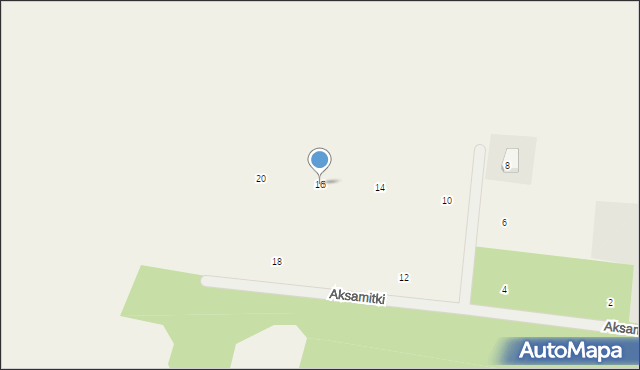 Gołębiewo Wielkie, Aksamitki, 16, mapa Gołębiewo Wielkie