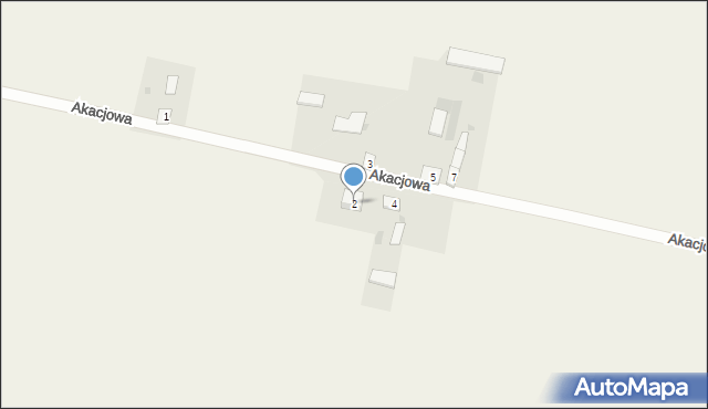 Grochówka, Akacjowa, 2, mapa Grochówka