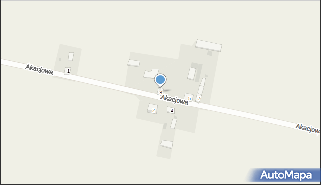 Grochówka, Akacjowa, 3, mapa Grochówka