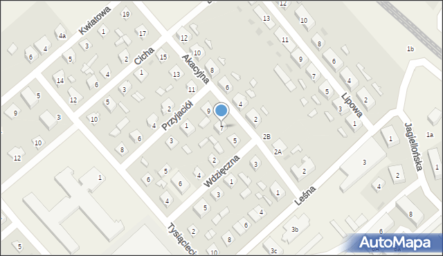 Iłowo-Osada, Akacyjna, 7, mapa Iłowo-Osada