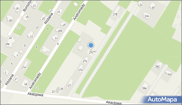 Jadwisin, Akacjowa, 27c, mapa Jadwisin