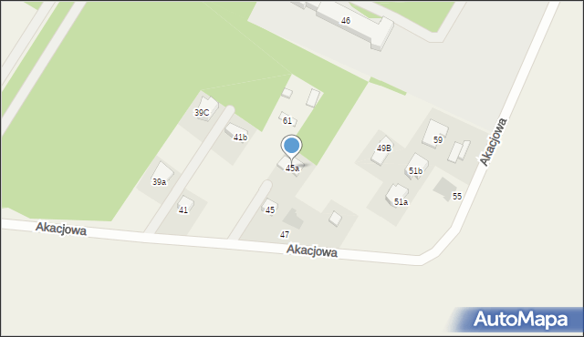 Jadwisin, Akacjowa, 45a, mapa Jadwisin