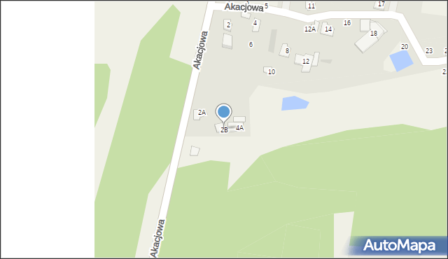 Kaliszki, Akacjowa, 2B, mapa Kaliszki