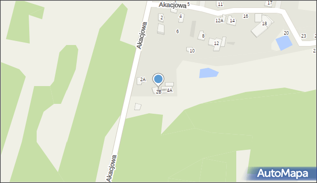 Kaliszki, Akacjowa, 2B, mapa Kaliszki