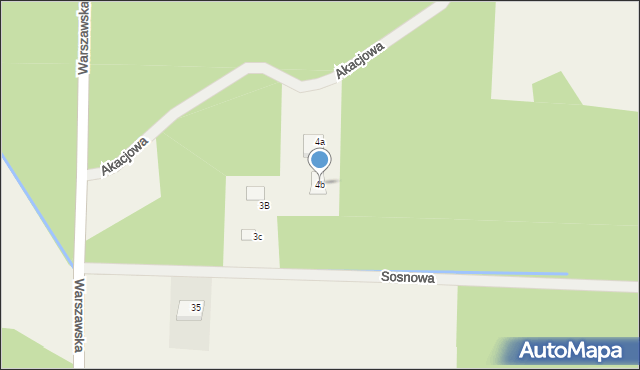 Kamieńczyk, Akacjowa, 4b, mapa Kamieńczyk