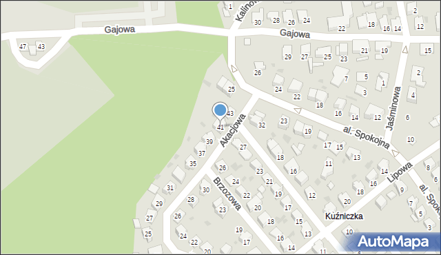 Kędzierzyn-Koźle, Akacjowa, 41, mapa Kędzierzyna-Koźle