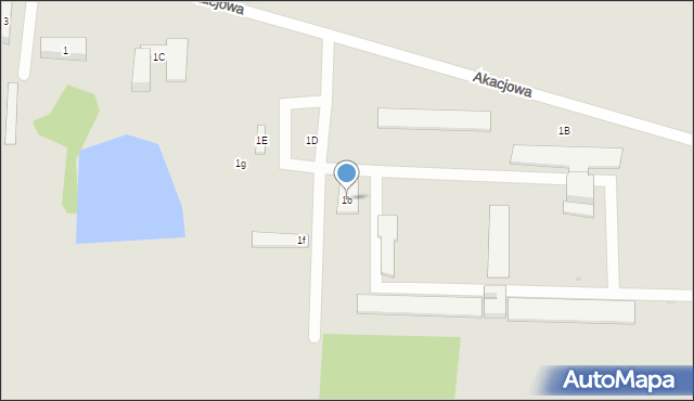 Kleszczele, Akacjowa, 1b, mapa Kleszczele