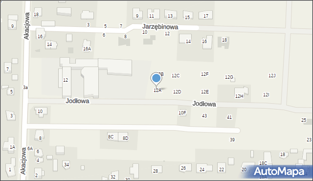 Koczargi Stare, Akacjowa, 12A, mapa Koczargi Stare