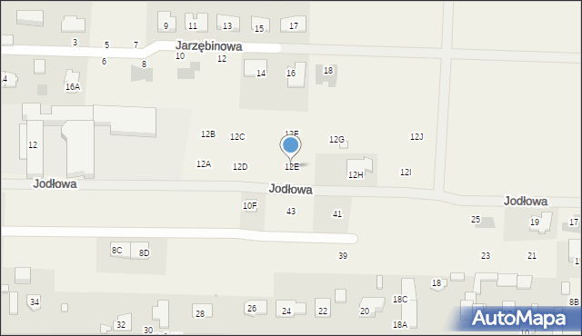 Koczargi Stare, Akacjowa, 12E, mapa Koczargi Stare