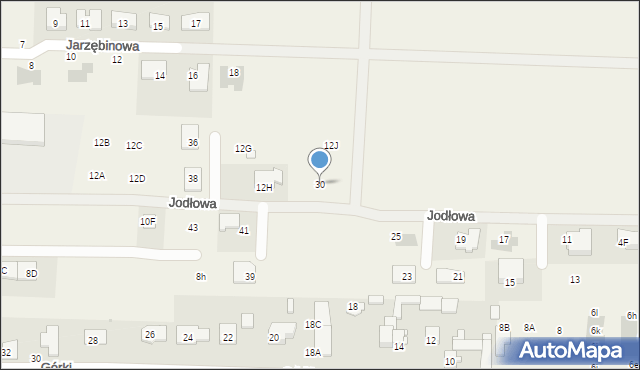 Koczargi Stare, Akacjowa, 12I, mapa Koczargi Stare