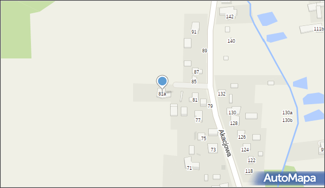 Koczargi Stare, Akacjowa, 81a, mapa Koczargi Stare