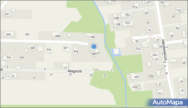 Koczargi Stare, Akacjowa, 94h, mapa Koczargi Stare