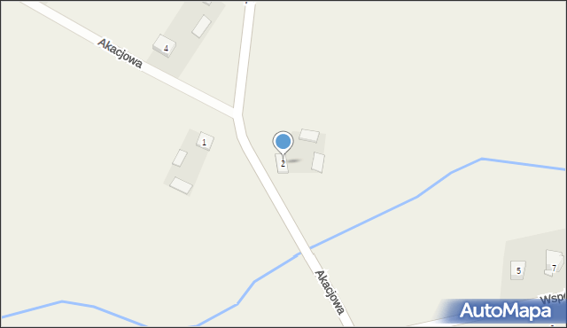 Kołaczków, Akacjowa, 2, mapa Kołaczków