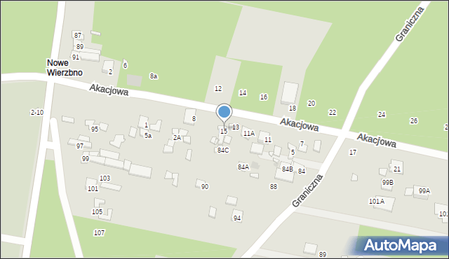 Konstancin-Jeziorna, Akacjowa, 7a, mapa Konstancin-Jeziorna