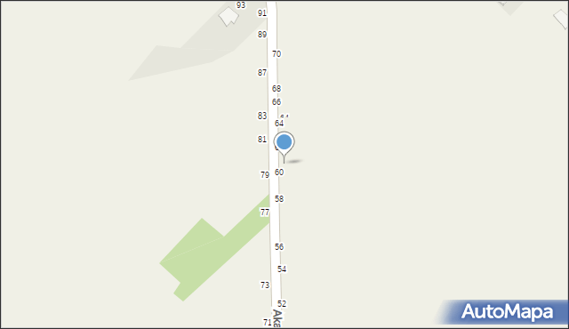 Maków-Kolonia, Akacjowa, 60, mapa Maków-Kolonia