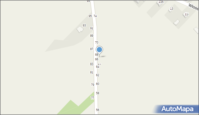 Maków-Kolonia, Akacjowa, 66, mapa Maków-Kolonia