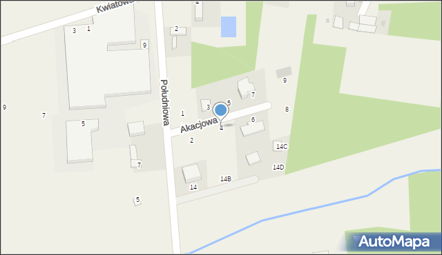 Michałów, Akacjowa, 4, mapa Michałów