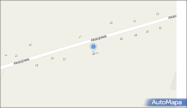 Mistów, Akacjowa, 24, mapa Mistów