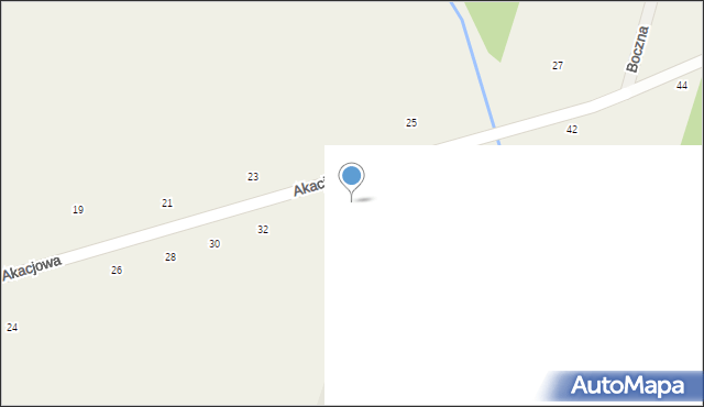 Mistów, Akacjowa, 34, mapa Mistów