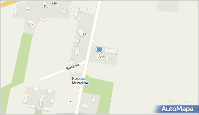 Mniszków, Akacjowa, 4a, mapa Mniszków