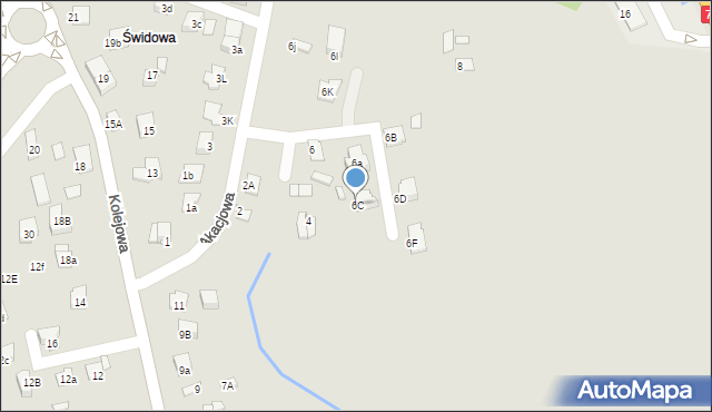 Niepołomice, Akacjowa, 6C, mapa Niepołomice