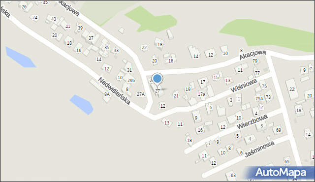 Nowy Dwór Mazowiecki, Akacjowa, 27, mapa Nowy Dwór Mazowiecki