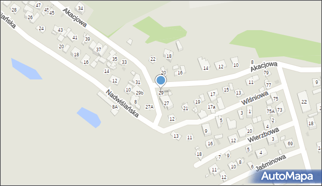 Nowy Dwór Mazowiecki, Akacjowa, 29, mapa Nowy Dwór Mazowiecki