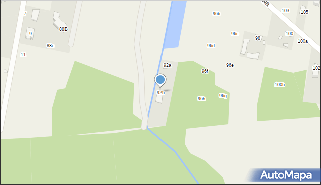 Nowy Prażmów, Akacjowa, 92b, mapa Nowy Prażmów