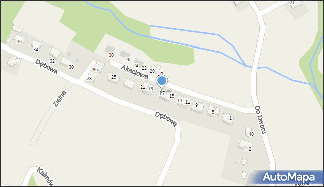 Olszowice, Akacjowa, 17, mapa Olszowice