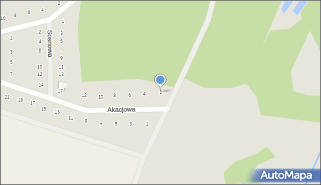 Opatówek, Akacjowa, 2, mapa Opatówek