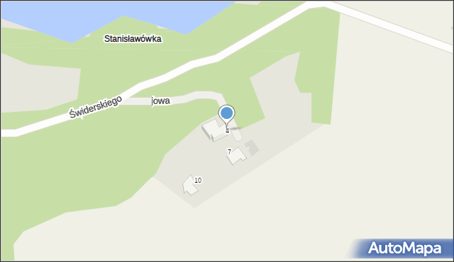 Osieczna, Akacjowa, 4, mapa Osieczna