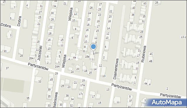 Ożarów Mazowiecki, Aksamitna, 3, mapa Ożarów Mazowiecki