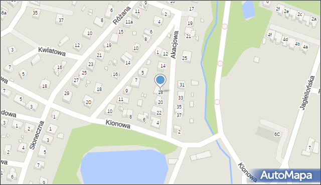 Paczków, Akacjowa, 18, mapa Paczków