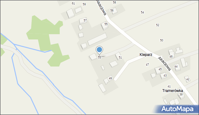 Piotrowice, Akacjowa, 53, mapa Piotrowice