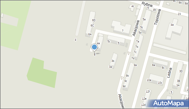 Przemków, Akacjowa, 6, mapa Przemków