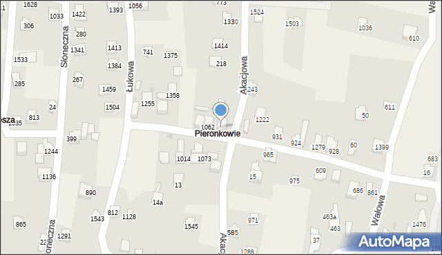 Radziechowy, Akacjowa, 444, mapa Radziechowy