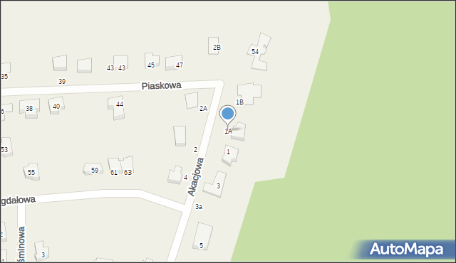 Siemianice, Akacjowa, 1A, mapa Siemianice