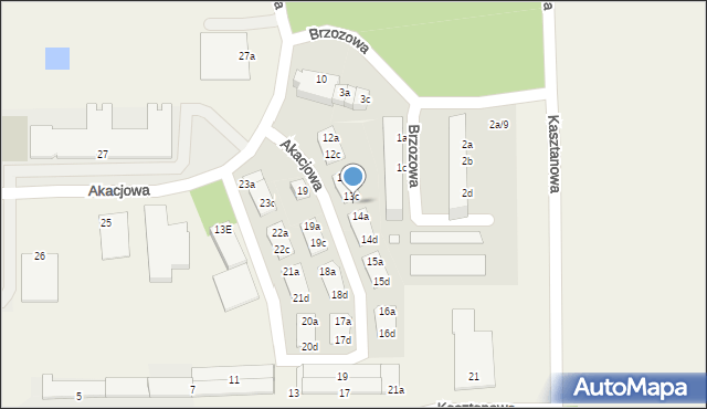 Skarbimierz-Osiedle, Akacjowa, 13d, mapa Skarbimierz-Osiedle