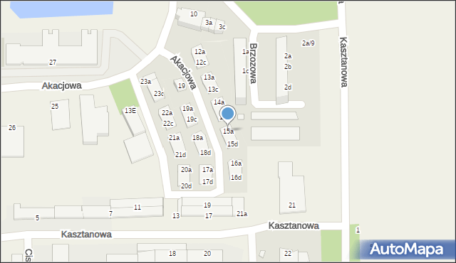 Skarbimierz-Osiedle, Akacjowa, 15a, mapa Skarbimierz-Osiedle