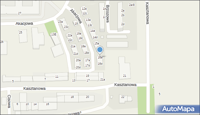 Skarbimierz-Osiedle, Akacjowa, 16a, mapa Skarbimierz-Osiedle