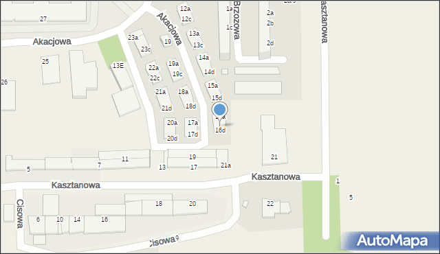 Skarbimierz-Osiedle, Akacjowa, 16c, mapa Skarbimierz-Osiedle