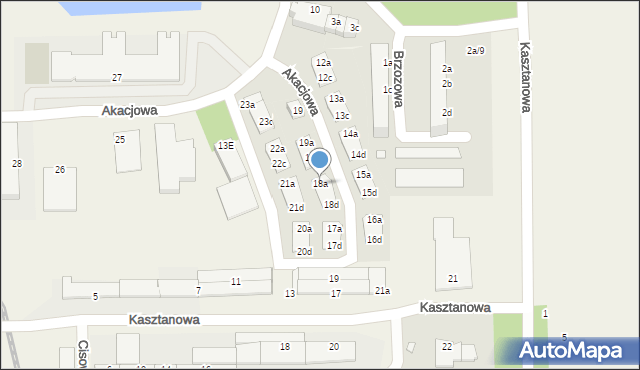 Skarbimierz-Osiedle, Akacjowa, 18a, mapa Skarbimierz-Osiedle