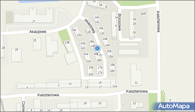 Skarbimierz-Osiedle, Akacjowa, 18b, mapa Skarbimierz-Osiedle