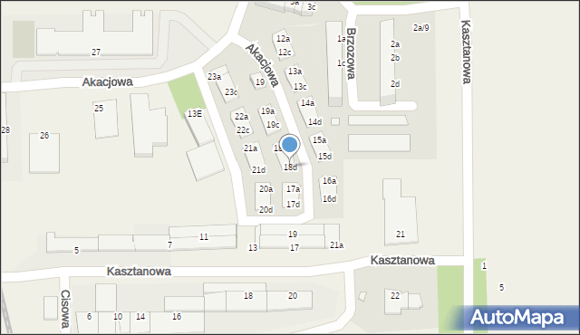 Skarbimierz-Osiedle, Akacjowa, 18d, mapa Skarbimierz-Osiedle