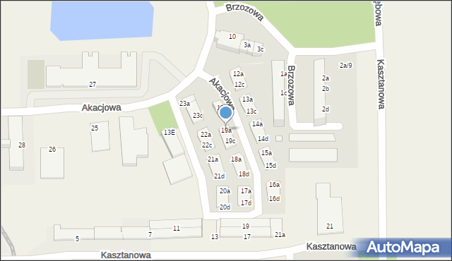 Skarbimierz-Osiedle, Akacjowa, 19a, mapa Skarbimierz-Osiedle