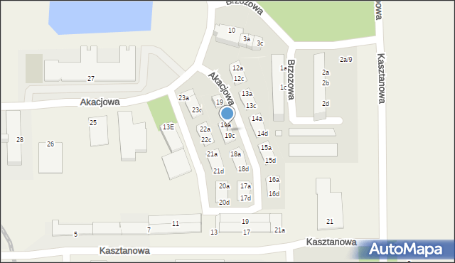 Skarbimierz-Osiedle, Akacjowa, 19b, mapa Skarbimierz-Osiedle