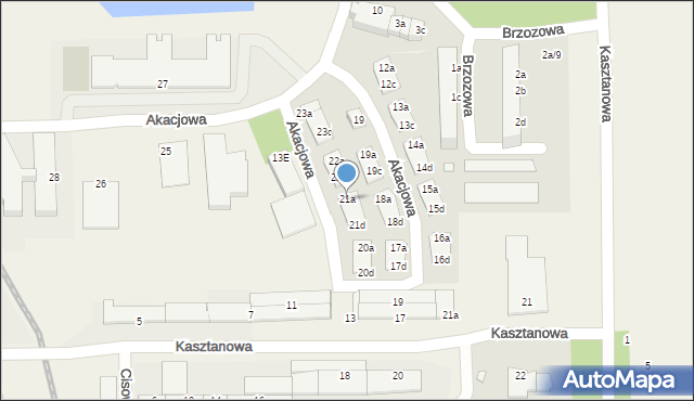 Skarbimierz-Osiedle, Akacjowa, 21a, mapa Skarbimierz-Osiedle