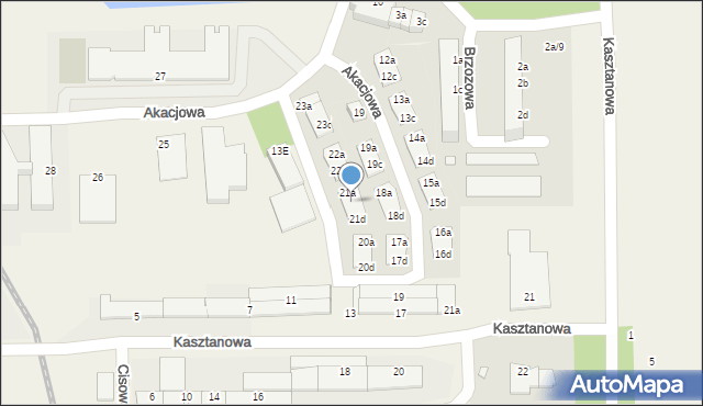 Skarbimierz-Osiedle, Akacjowa, 21b, mapa Skarbimierz-Osiedle